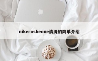 nikerosheone清洗的简单介绍